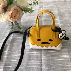 LOUNGEFLY Gudetama small crossbody bag yellow